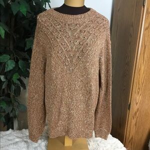 SONOMA XXL Goods For Life XXL sweater with stitch detail shades of coc…